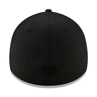Men's New Era Black Jacksonville Jaguars Logo 39THIRTY Flex Hat