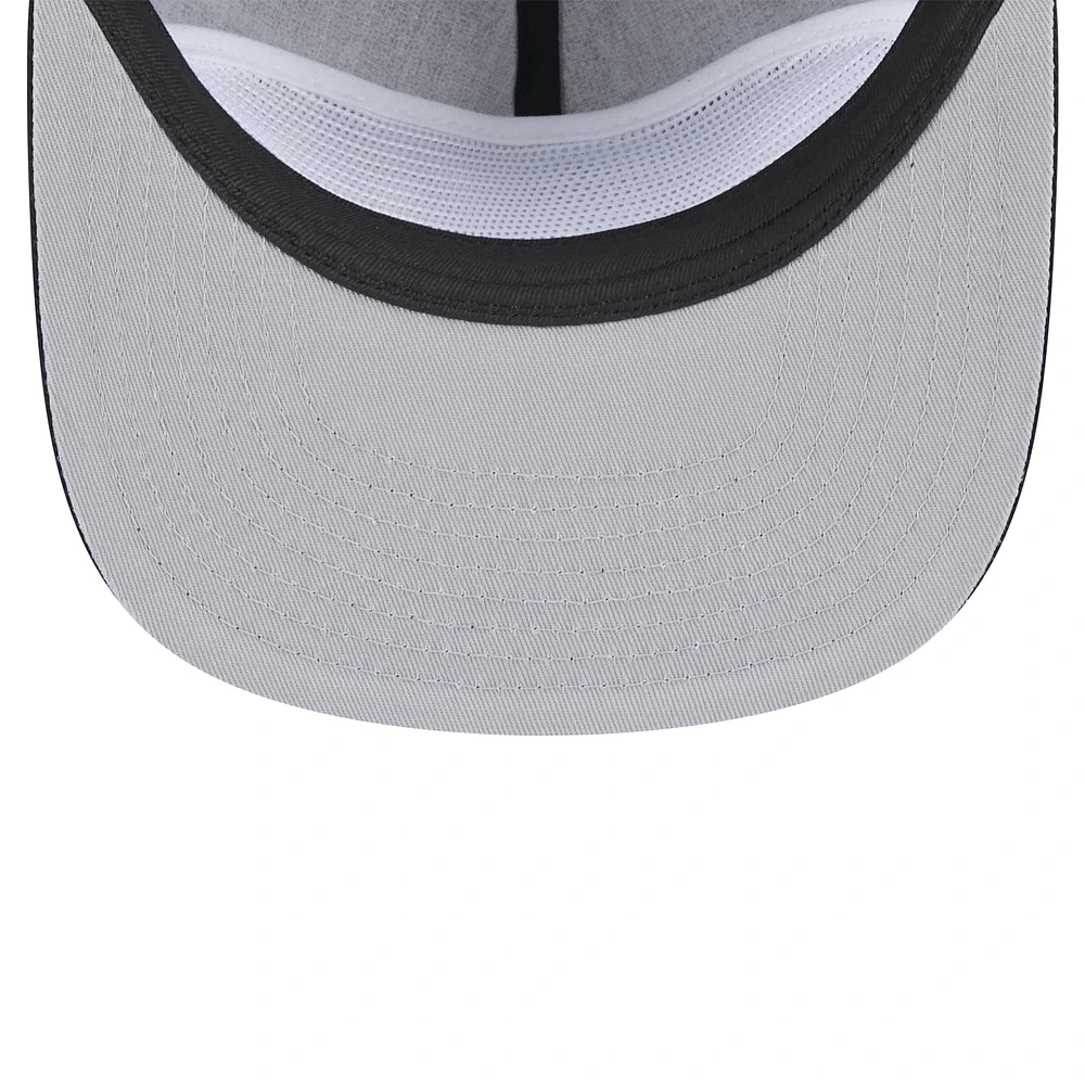Men's New Era  Black Jacksonville Jaguars Throwback Crawl Lockup Golfer Snapback Hat