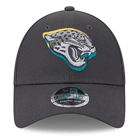 Men's New Era  Graphite Jacksonville Jaguars 2024 NFL Draft 9FORTY Adjustable Hat