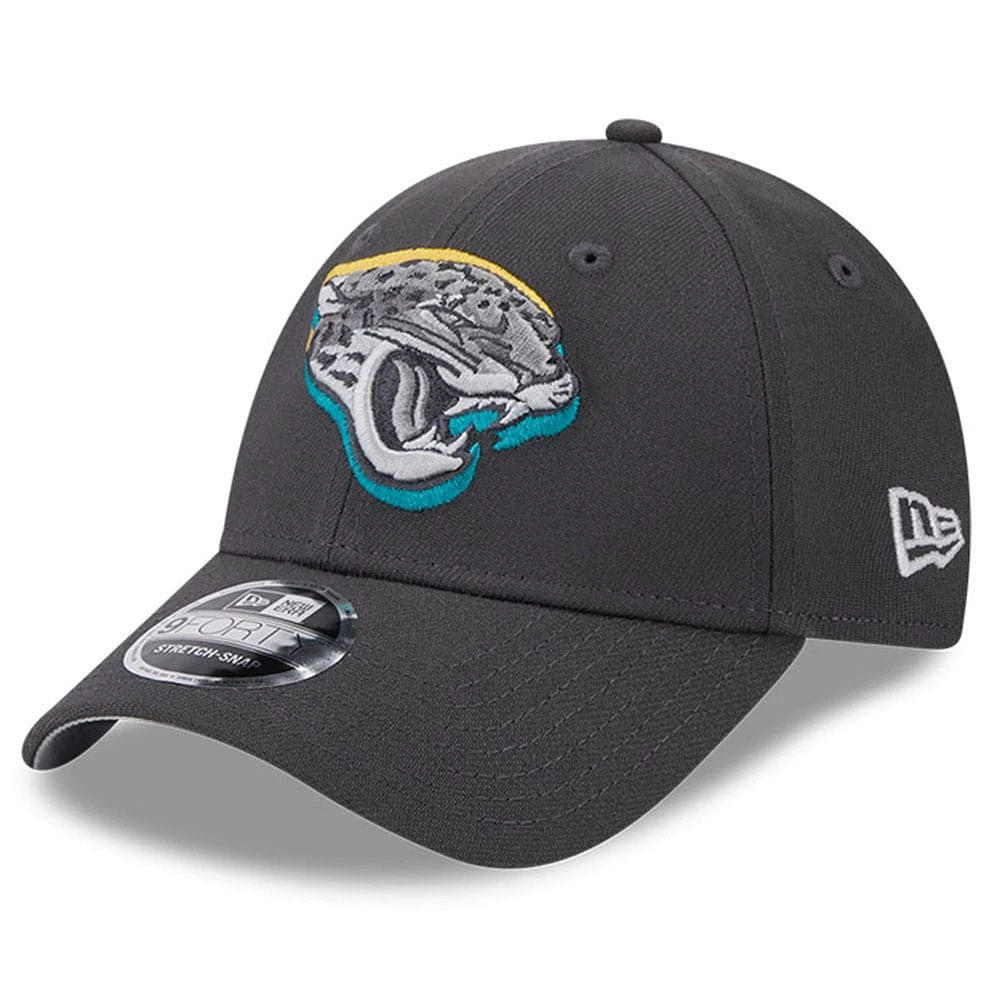 Men's New Era  Graphite Jacksonville Jaguars 2024 NFL Draft 9FORTY Adjustable Hat