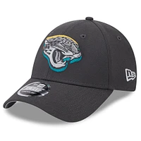 Men's New Era  Graphite Jacksonville Jaguars 2024 NFL Draft 9FORTY Adjustable Hat