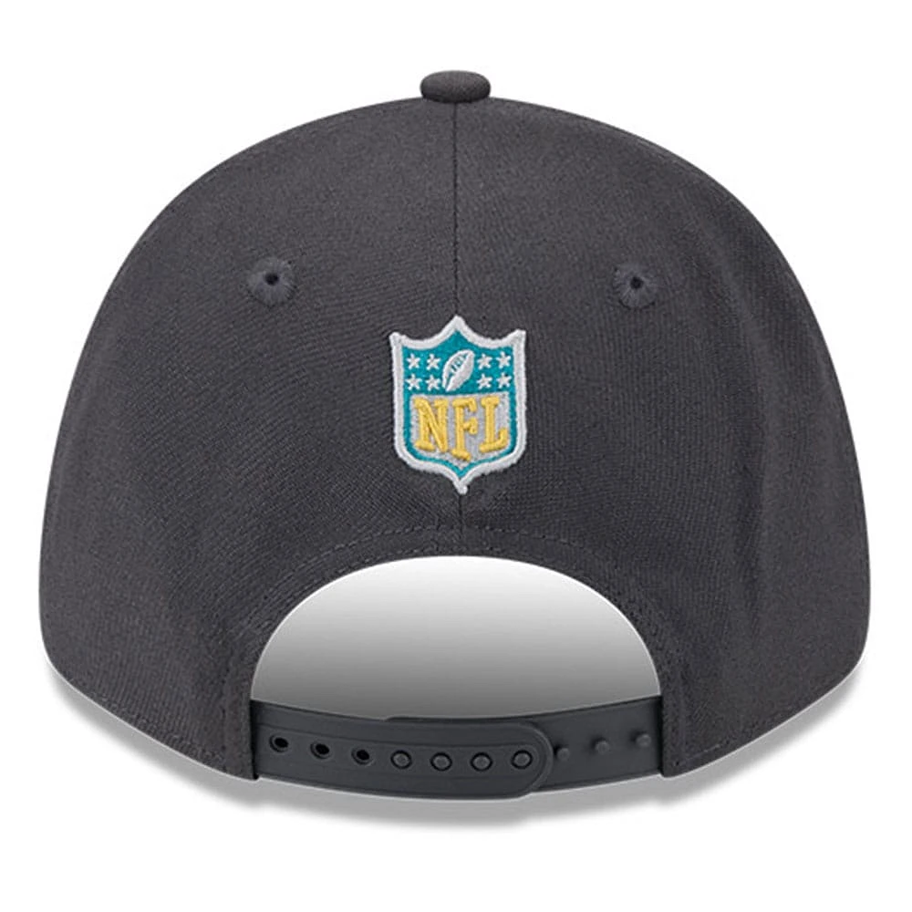 Men's New Era  Graphite Jacksonville Jaguars 2024 NFL Draft 9FORTY Adjustable Hat