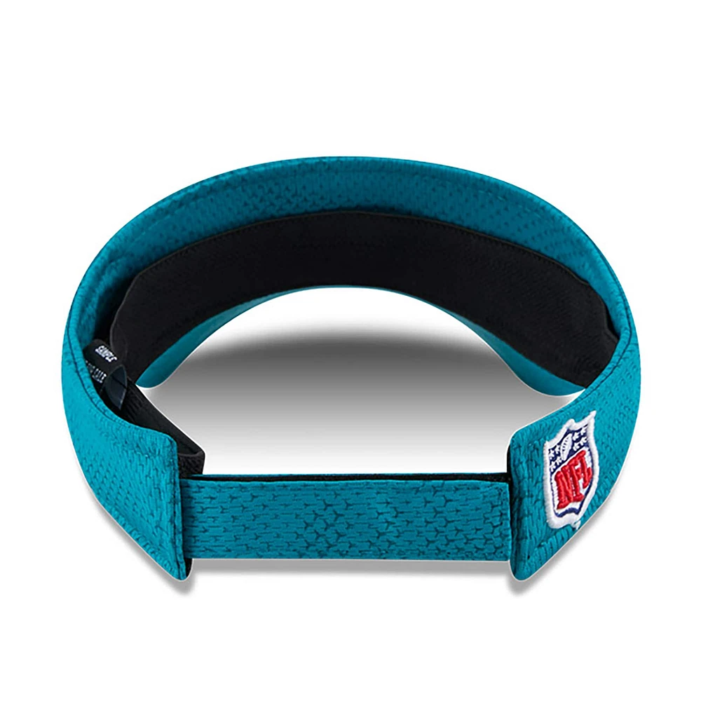 Men's New Era  Teal Jacksonville Jaguars 2024 Sideline Visor