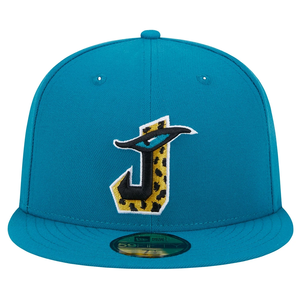 Casquette ajustée 59FIFTY New Era pour hommes, Jacksonville Jaguars City Originals, bleu sarcelle