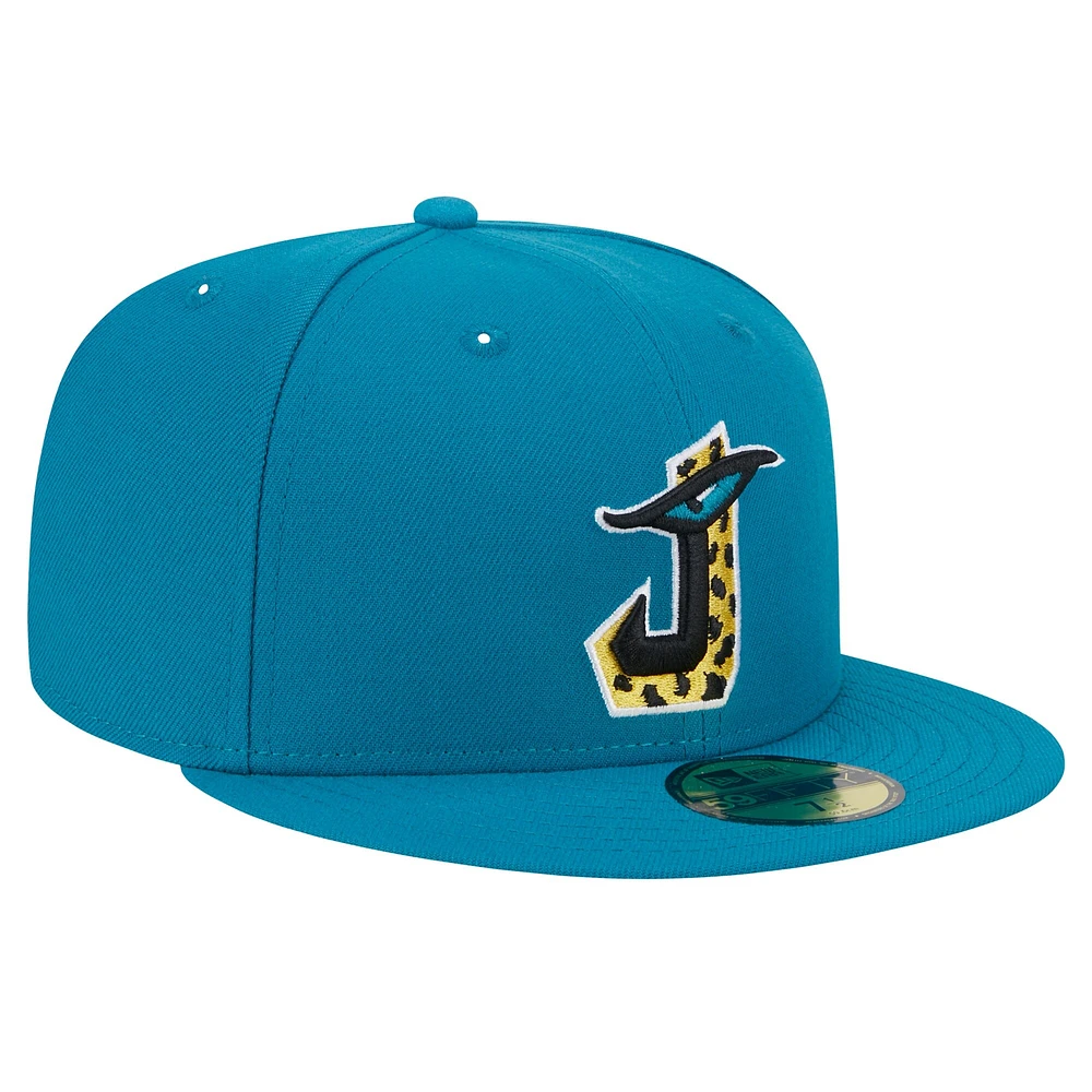Casquette ajustée 59FIFTY New Era pour hommes, Jacksonville Jaguars City Originals, bleu sarcelle