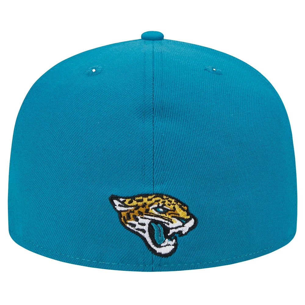 Casquette ajustée 59FIFTY New Era pour hommes, Jacksonville Jaguars City Originals, bleu sarcelle