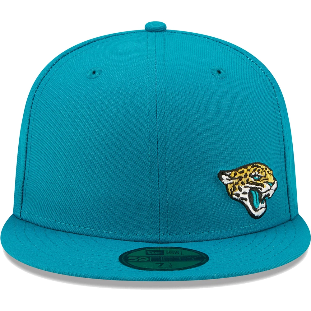 Casquette ajustée 59FIFTY Flawless des Jaguars de Jacksonville New Era bleu sarcelle pour homme