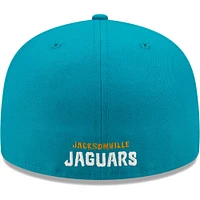 Casquette ajustée 59FIFTY Flawless des Jaguars de Jacksonville New Era bleu sarcelle pour homme