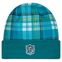 Men's New Era  Teal Jacksonville Jaguars Sideline Statement Cuffed Knit Hat