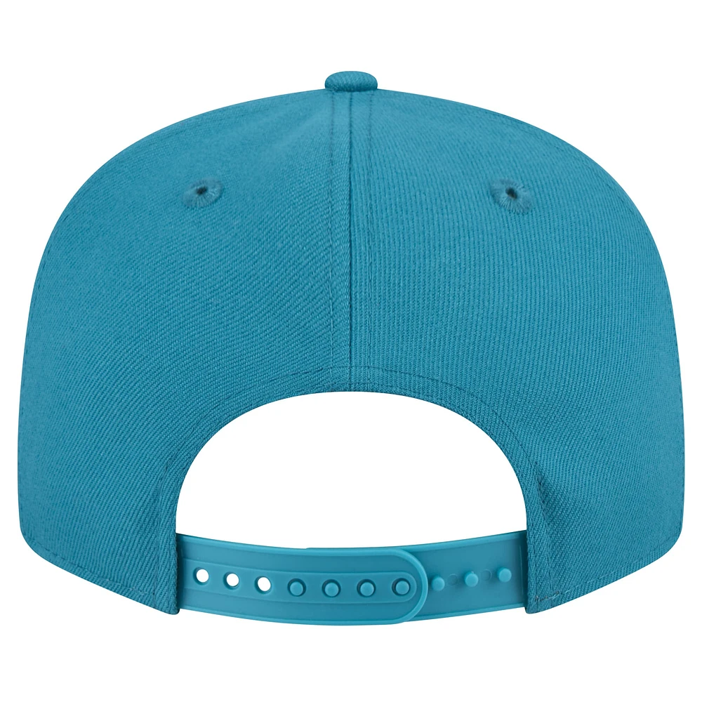 Men's New Era  Teal Jacksonville Jaguars Throwback Crawl Standard 9FIFTY Snapback Hat