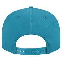 Men's New Era  Teal Jacksonville Jaguars Throwback Crawl Standard 9FIFTY Snapback Hat