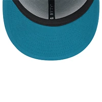 Men's New Era  Teal Jacksonville Jaguars Throwback Crawl Standard 9FIFTY Snapback Hat