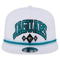 Men's New Era White Jacksonville Jaguars Diamond Golfer Snapback Hat