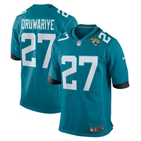 Men's Nike Amani Oruwariye  Teal Jacksonville Jaguars Game Jersey