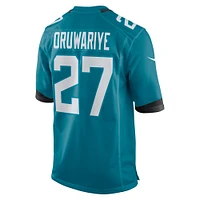 Men's Nike Amani Oruwariye  Teal Jacksonville Jaguars Game Jersey