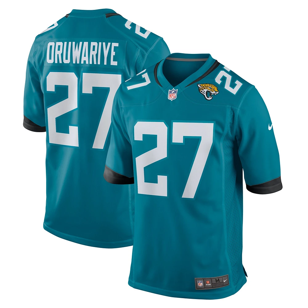 Men's Nike Amani Oruwariye Teal Jacksonville Jaguars Game Jersey