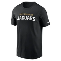 Men's Nike Black Jacksonville Jaguars Primetime Wordmark Essential T-Shirt