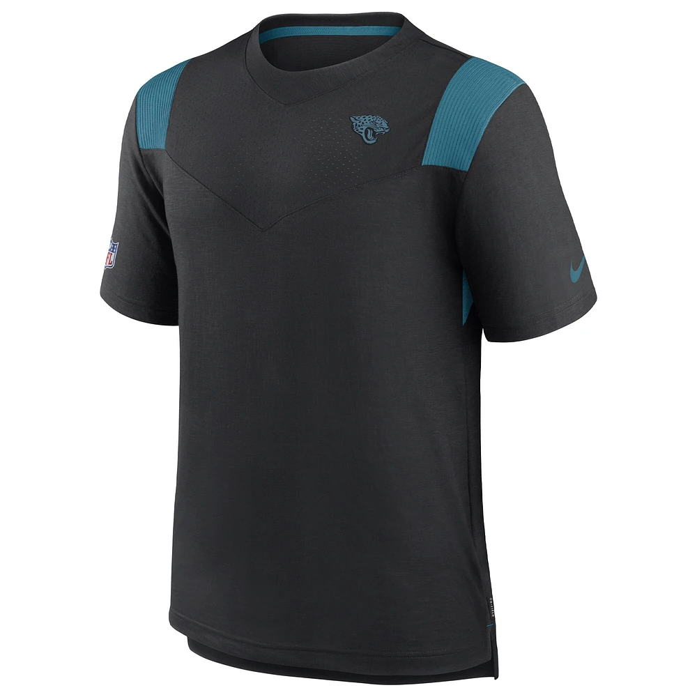 Men's Nike Black Jacksonville Jaguars Sideline Tonal Logo Performance Player T-Shirt