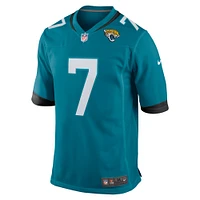 Maillot de jeu joueur Nike Brian Thomas Jr Teal Jacksonville Jaguars pour homme