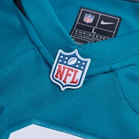 Maillot de jeu joueur Nike Brian Thomas Jr Teal Jacksonville Jaguars pour homme