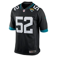 Men's Nike DaVon Hamilton Black Jacksonville Jaguars Game Jersey