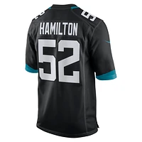 Men's Nike DaVon Hamilton Black Jacksonville Jaguars Game Jersey
