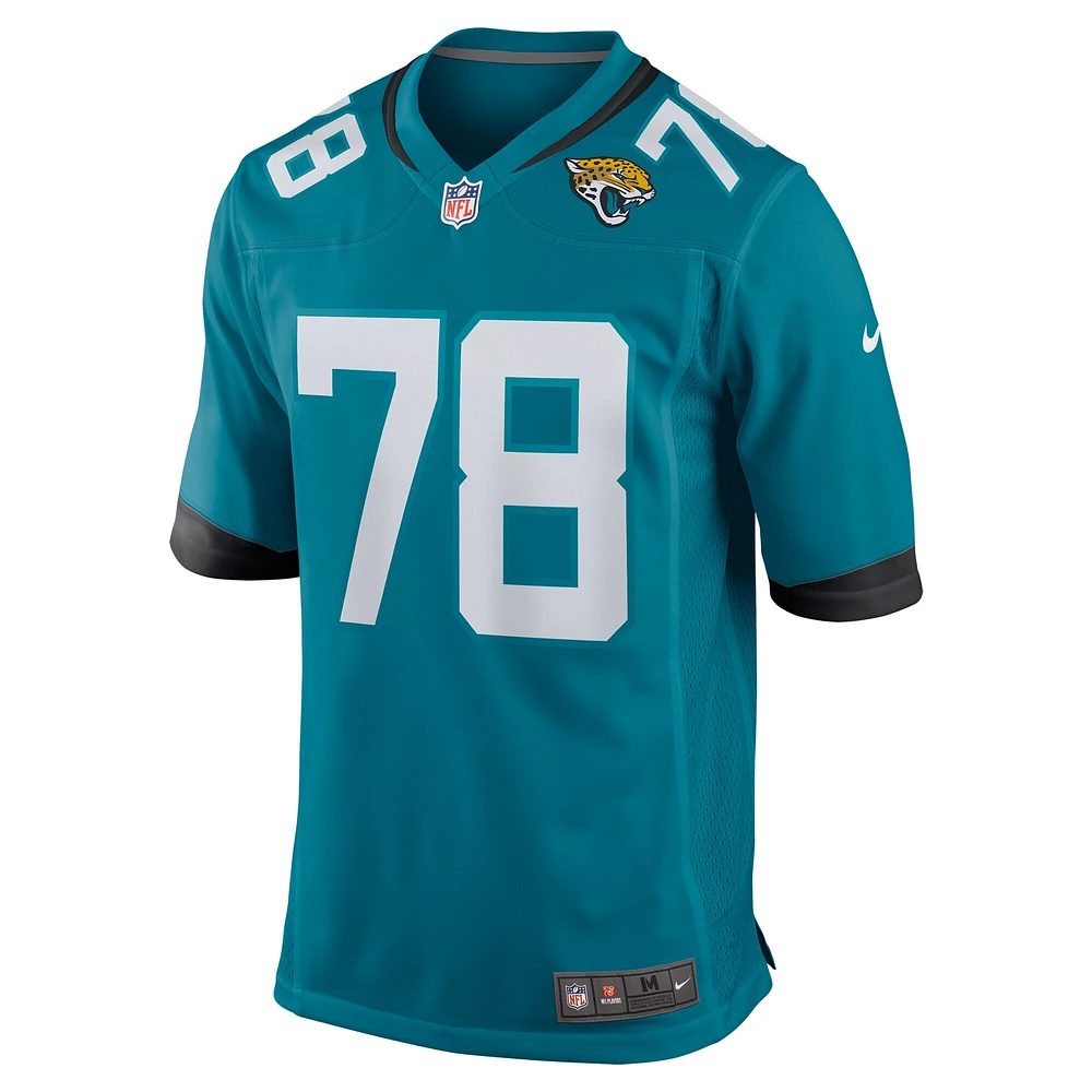 Men's Nike Dennis Daley  Teal Jacksonville Jaguars Team Game Jersey