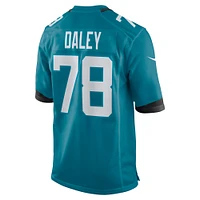 Men's Nike Dennis Daley  Teal Jacksonville Jaguars Team Game Jersey