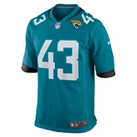 Men's Nike Derek Parish  Teal Jacksonville Jaguars Game Jersey