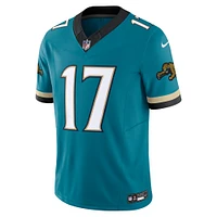 Men's Nike Evan Engram Teal Jacksonville Jaguars Prowler Throwback Vapor F.U.S.E. Limited Jersey