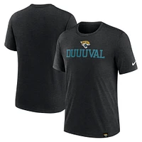 Men's Nike Heather Black Jacksonville Jaguars Blitz Tri-Blend T-Shirt