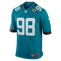 Men's Nike Jordan Jefferson  Teal Jacksonville Jaguars Team Game Jersey
