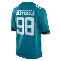 Men's Nike Jordan Jefferson  Teal Jacksonville Jaguars Team Game Jersey