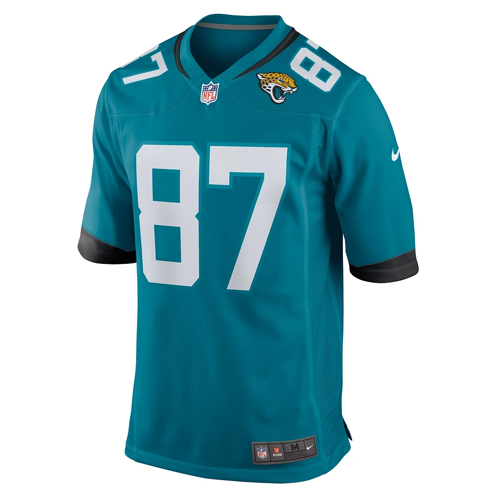 Men's Nike Josh Pederson  Teal Jacksonville Jaguars Team Game Jersey