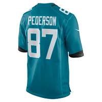 Men's Nike Josh Pederson  Teal Jacksonville Jaguars Team Game Jersey