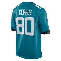 Men's Nike Joshua Cephus  Teal Jacksonville Jaguars Team Game Jersey
