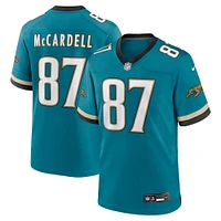 Maillot de match Nike Keenan McCardell pour hommes, sarcelle, Jacksonville Jaguars Prowler Throwback, joueur retraité