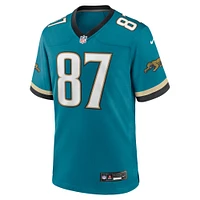 Maillot de match Nike Keenan McCardell pour hommes, sarcelle, Jacksonville Jaguars Prowler Throwback, joueur retraité