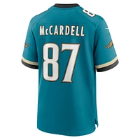 Maillot de match Nike Keenan McCardell pour hommes, sarcelle, Jacksonville Jaguars Prowler Throwback, joueur retraité