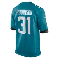 Men's Nike Keilan Robinson  Teal Jacksonville Jaguars Team Game Jersey