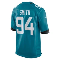 Men's Nike Maason Smith  Teal Jacksonville Jaguars Team Game Jersey