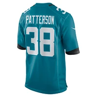 Men's Nike Riley Patterson  Teal Jacksonville Jaguars Team Game Jersey