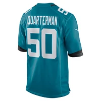 Men's Nike Shaquille Quarterman Teal Jacksonville Jaguars Game Jersey