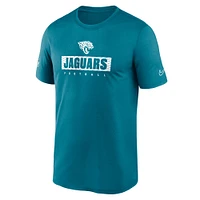 Men's Nike Teal Jacksonville Jaguars Sideline Legend Performance T-Shirt