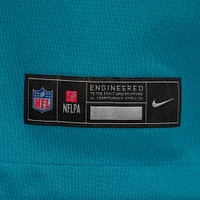 Men's Nike Travis Hunter Teal Jacksonville Jaguars 2025 NFL Draft First Round Pick 2nd Alternate Game Jersey