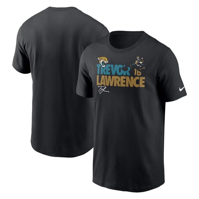 T-shirt graphique Nike Trevor Lawrence pour homme, noir, Jacksonville Jaguars Player