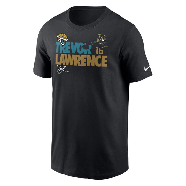 T-shirt graphique Nike Trevor Lawrence pour homme, noir, Jacksonville Jaguars Player
