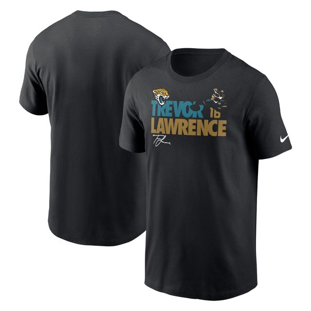 T-shirt graphique Nike Trevor Lawrence pour homme, noir, Jacksonville Jaguars Player