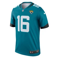 Men's Nike Trevor Lawrence Teal Jacksonville Jaguars Team Legend Player Performance Top