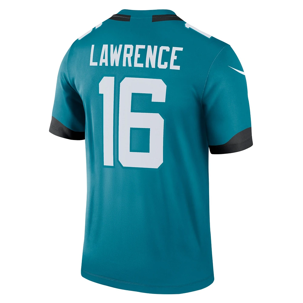 Men's Nike Trevor Lawrence Teal Jacksonville Jaguars Team Legend Player Performance Top